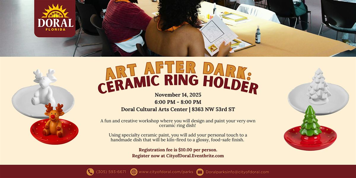 Art After Dark: Ceramic Ring Holder