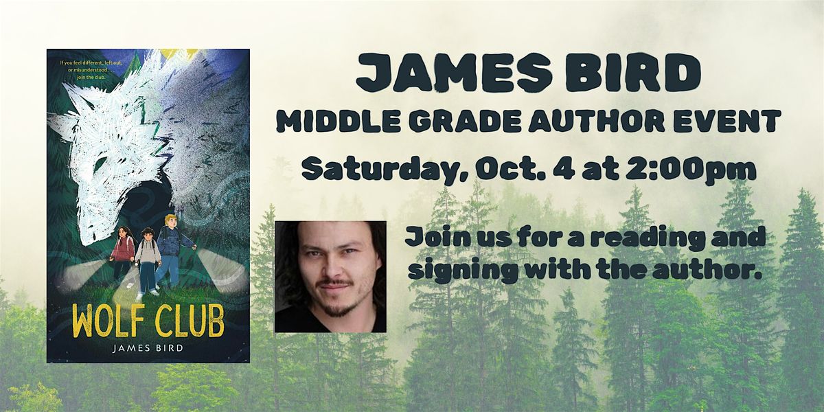 James Bird Author Event