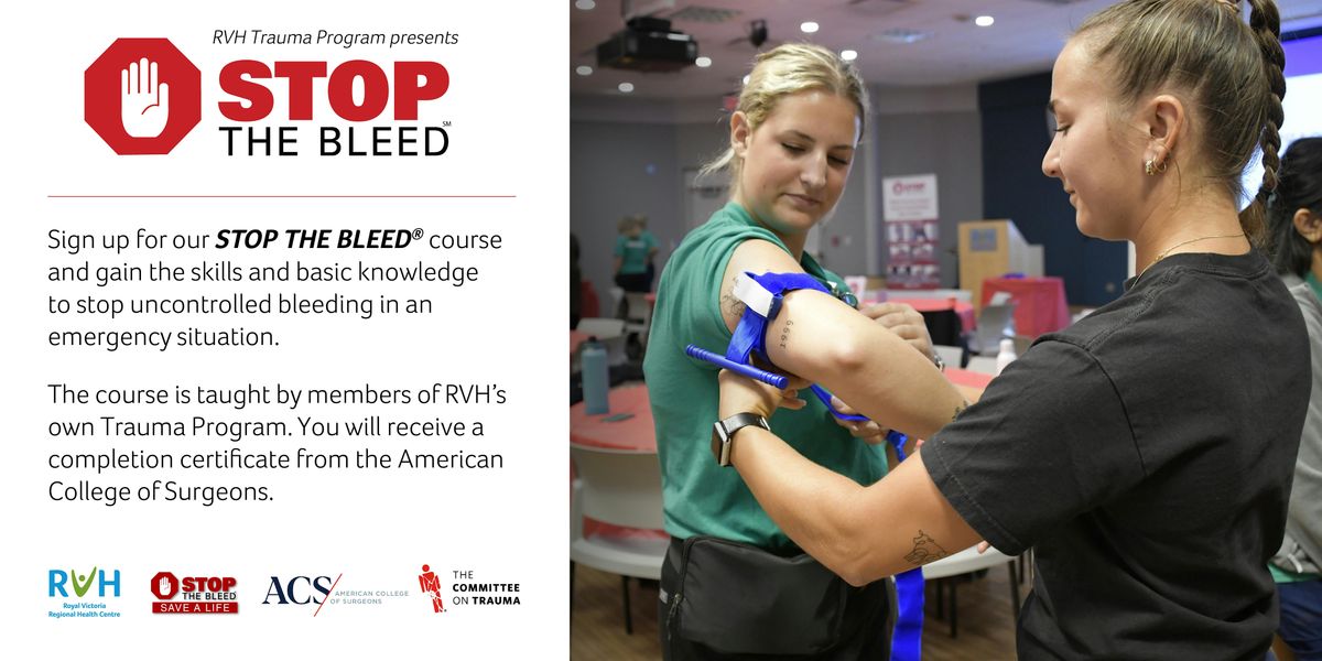 Stop the Bleed - November 12