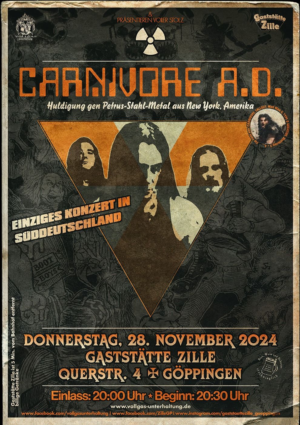 CARNIVORE A.D.  (Huldigung gen Petrus-Stahl-Metal aus New York, Amerika) --> AUSVERKAUFT