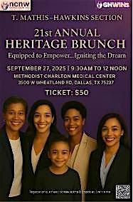 NCNW  T.MATHIS-HAWKINS SECTION 21 ST Hertiage Brunch