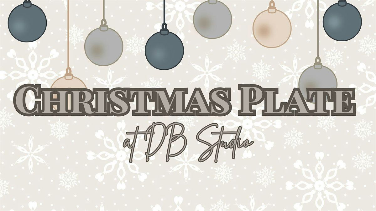 Christmas Plate | Fused Glass at db Studio