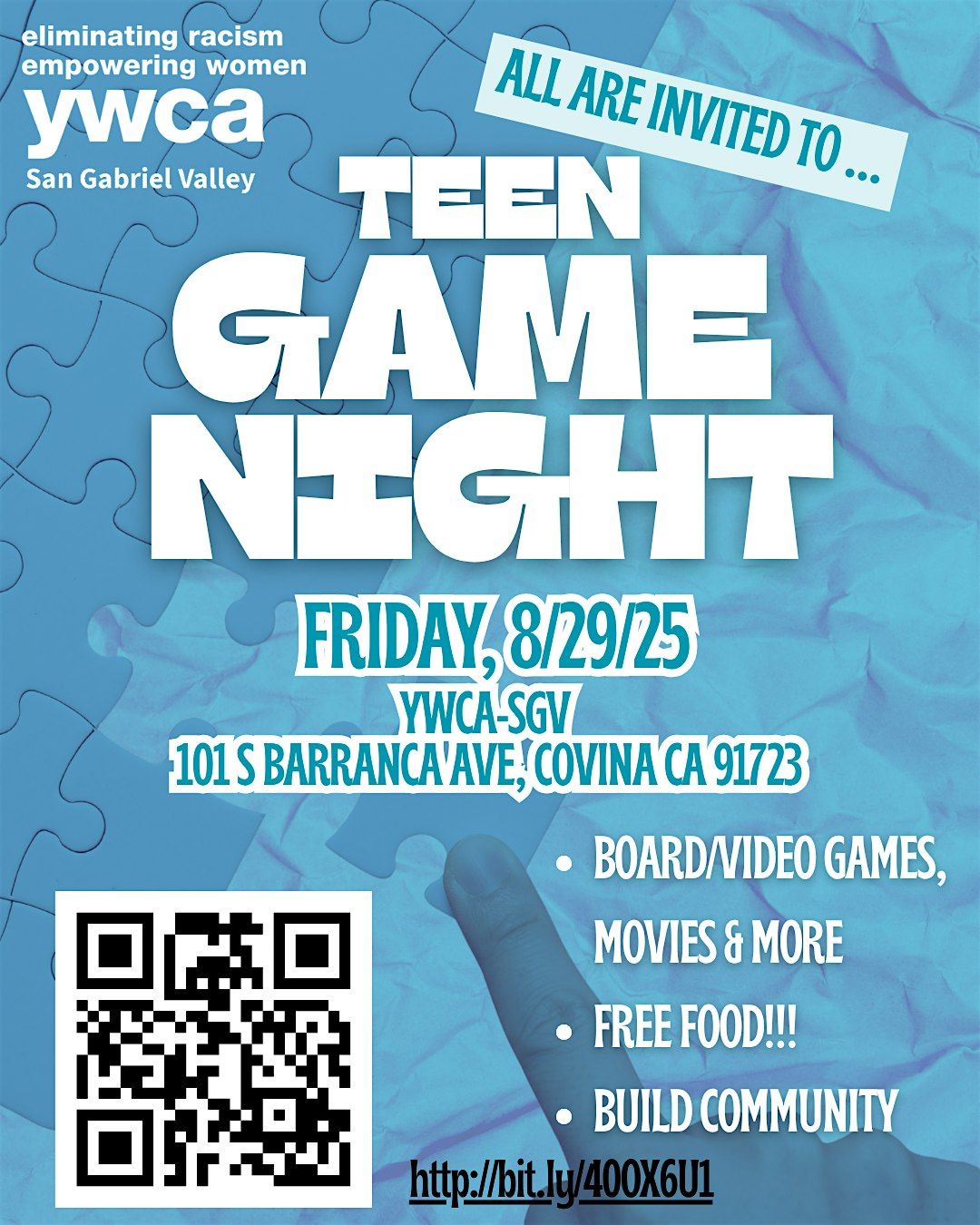 August Teen Game Night