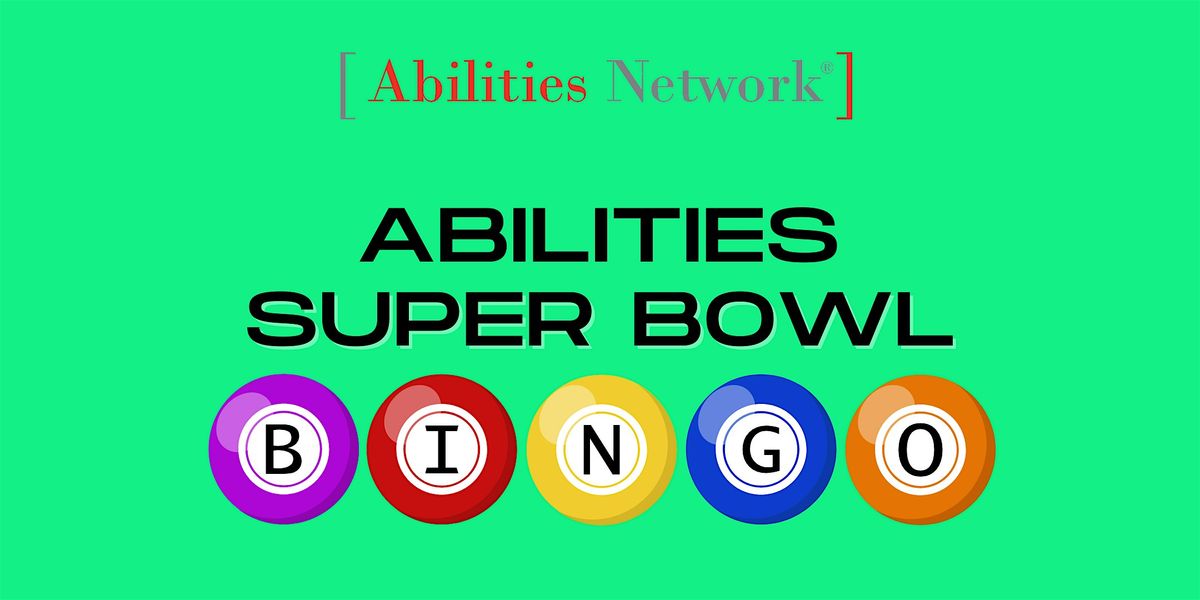 Abilities Super Bowl Bingo