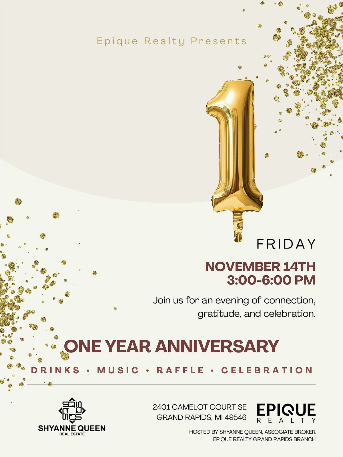 Shyanne Queen Real Estate | One-Year Anniversary Celebration
