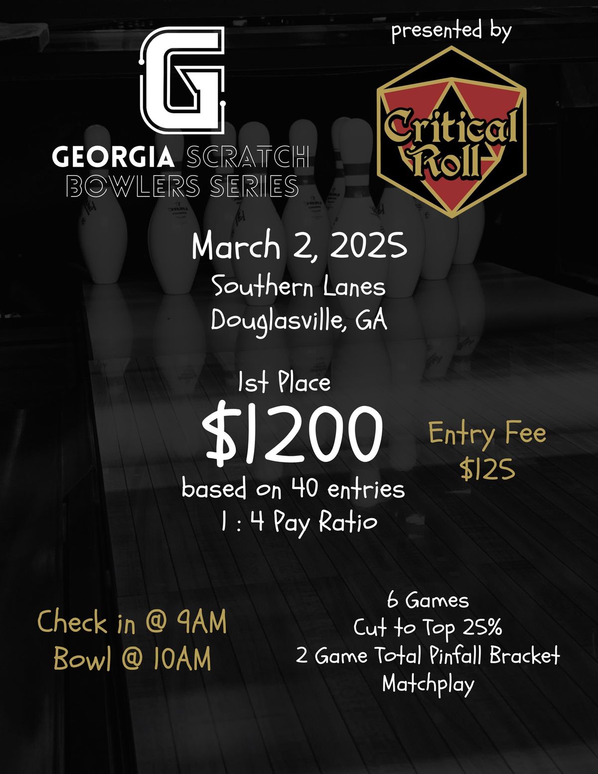 Georgia Scratch Bowlers Series #1 