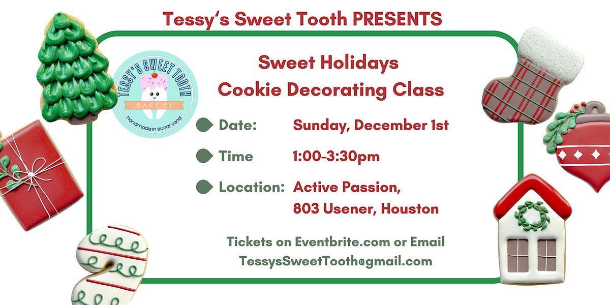 Sweet Holidays Cookie Decorating Class