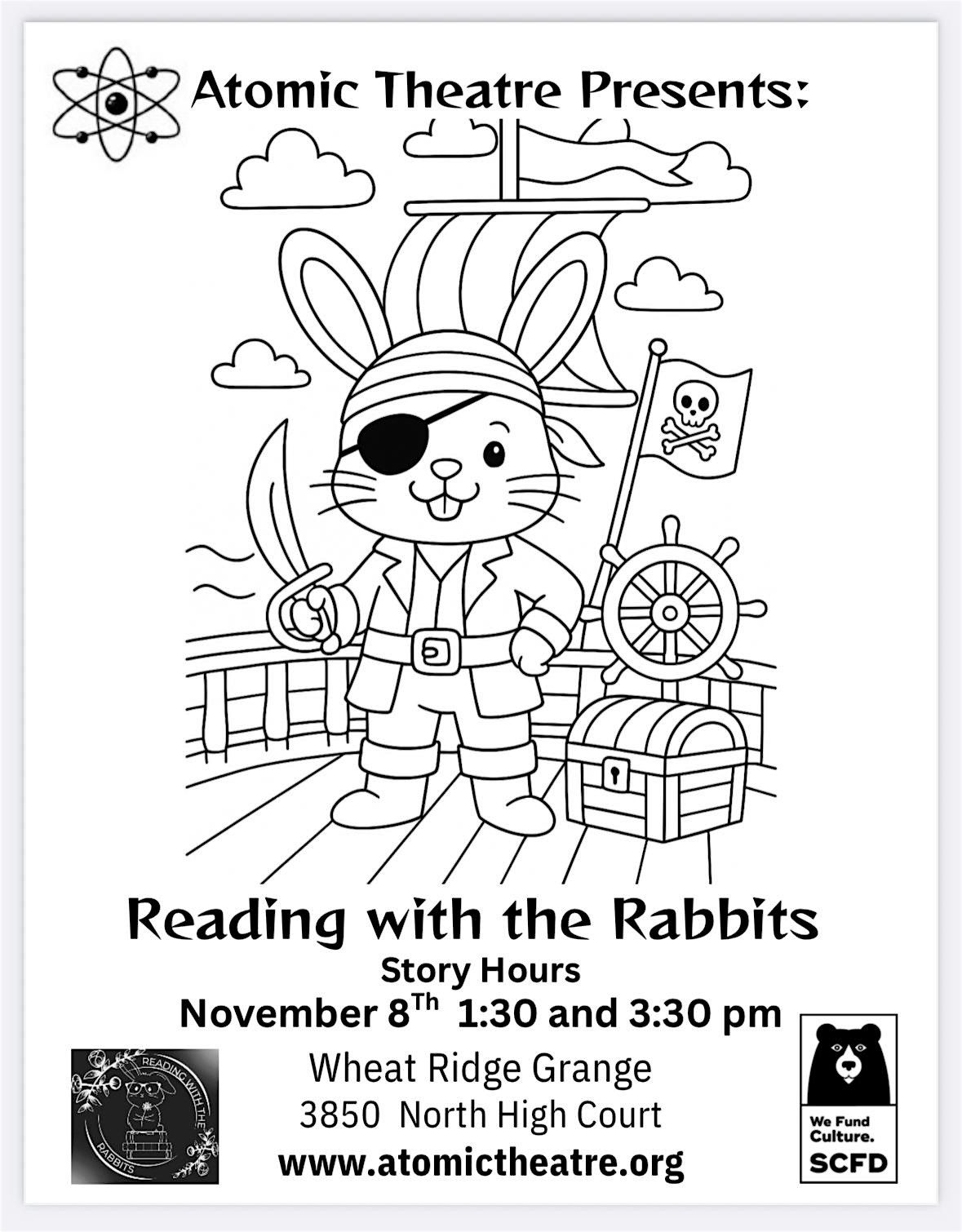 Pirate themed Reading with the Rabbits  story hours