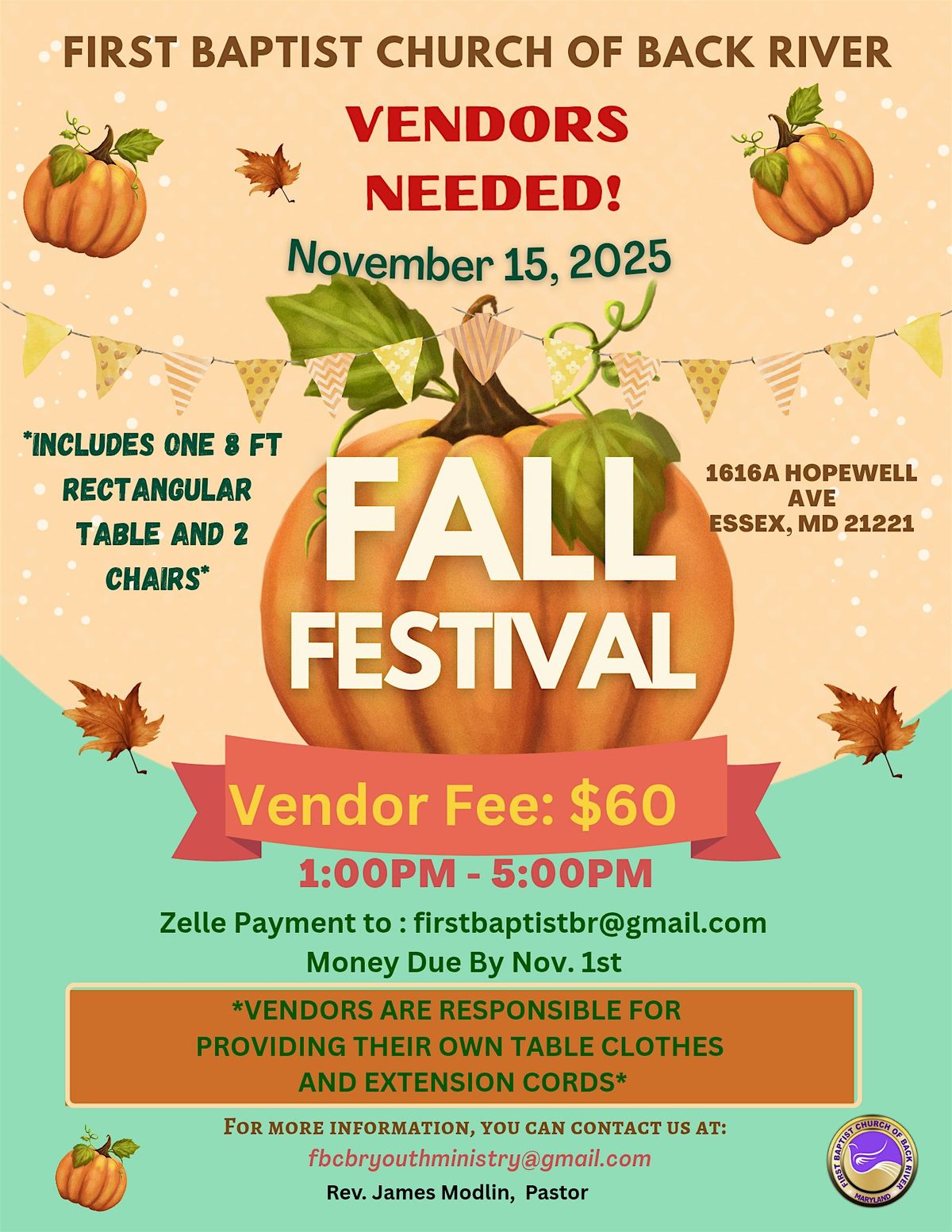 Vendors Needed: Fall Festival