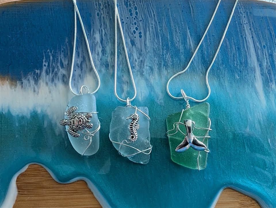 WIRE WRAP SEA GLASS JEWELRY-LACONIA NH- FRESH! ON MAIN ST.