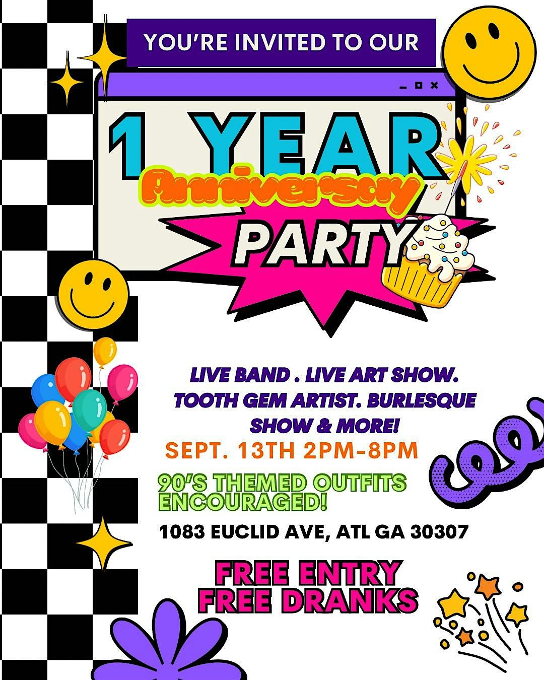 1 Yr Anniversary Party @ Vintageland ATL