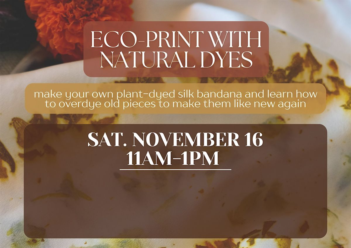 Eco-Print with Natural Dyes Workshop