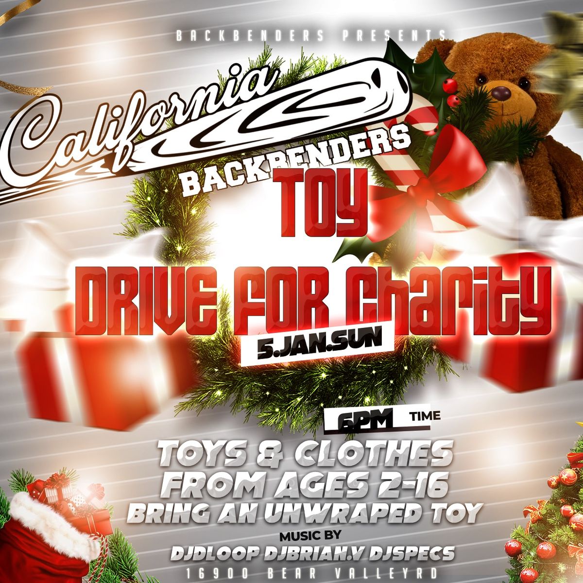 TOY DRIVE FOR CHARITY 