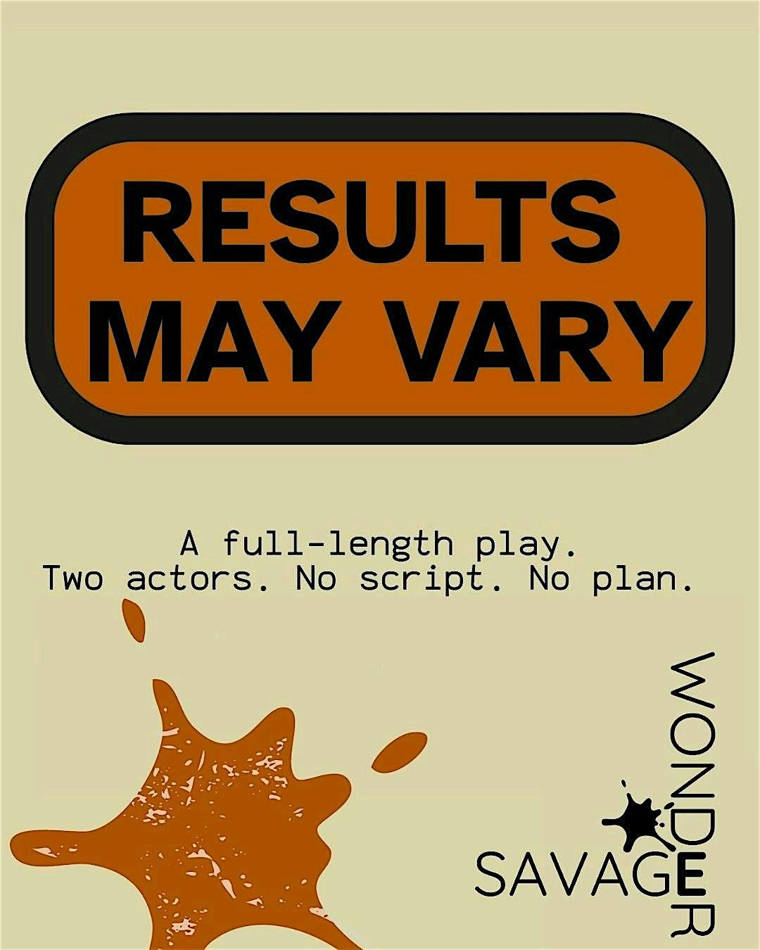 Savage Wonder presents, Results May Vary!