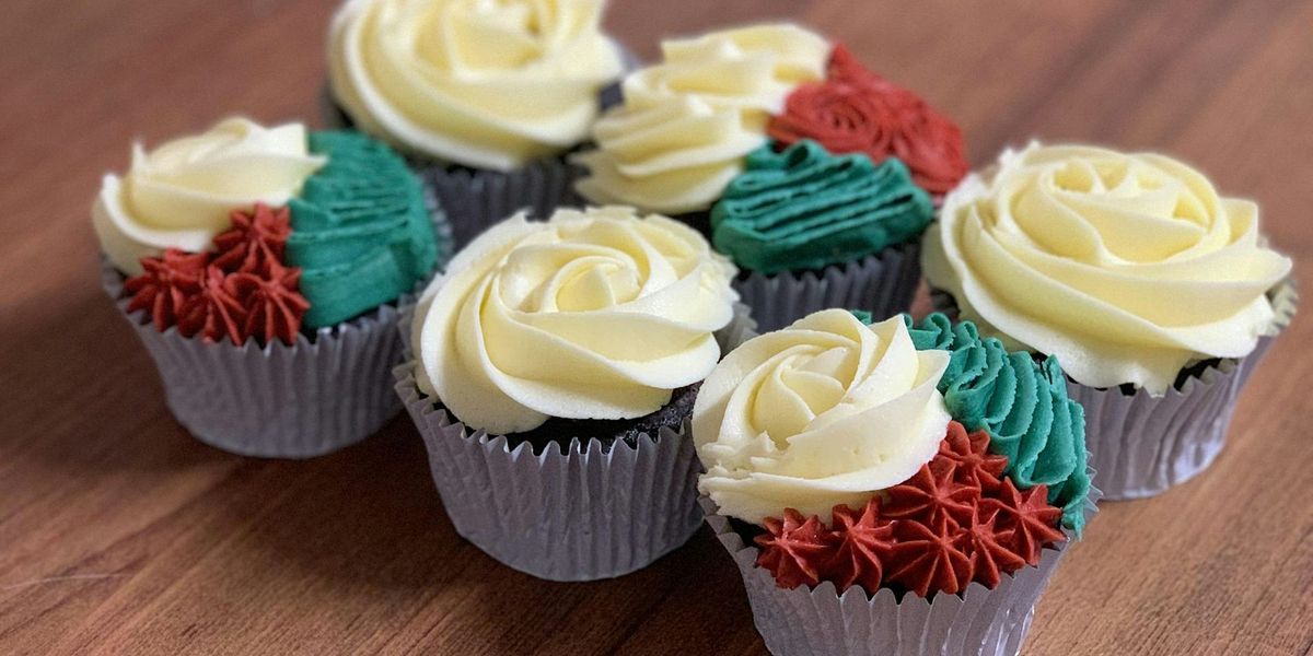 Christmas Cupcake piping workshop