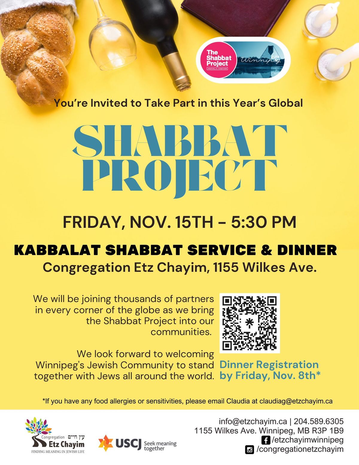 Shabbat Project - Kabbalat Shabbat & Dinner