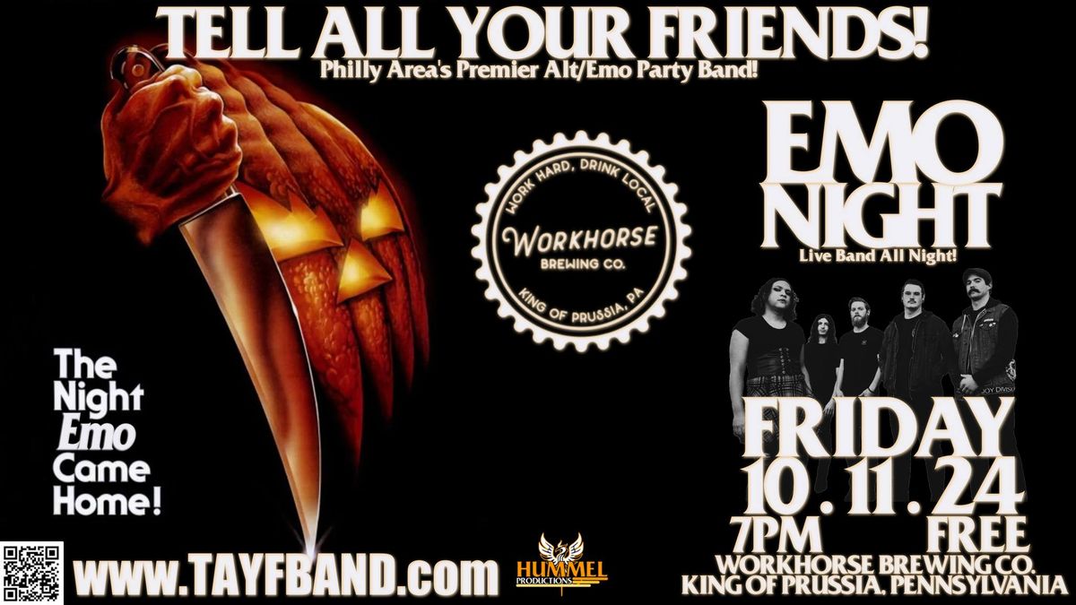 Tell All Your Friends! - 10.11 @ Workhorse Brewing KoP, PA