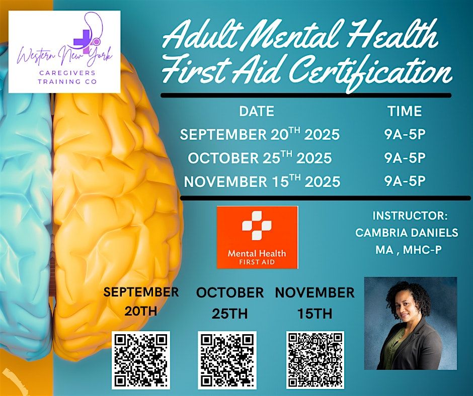 Adult Mental Health First Aid Certification