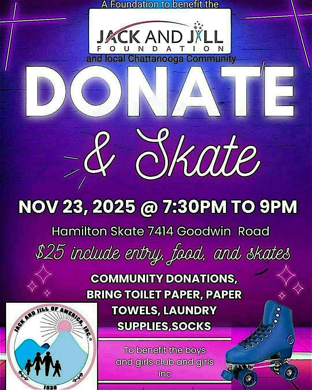 Donate & Skate with Jack & Jill of America