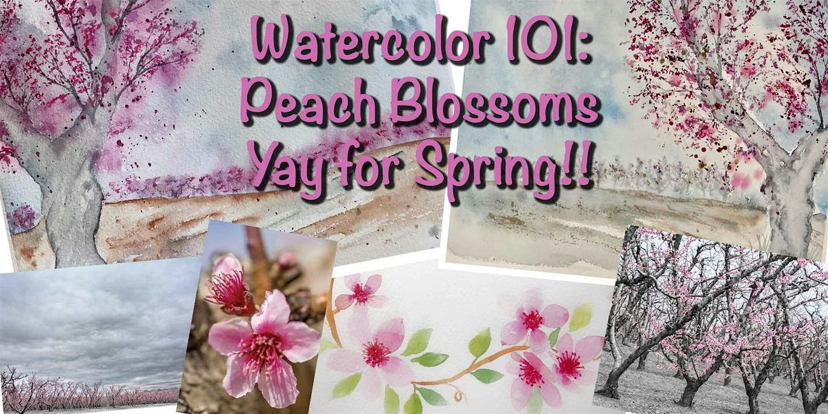 Watercolor 101: You can Paint Spring Peach Blossoms!