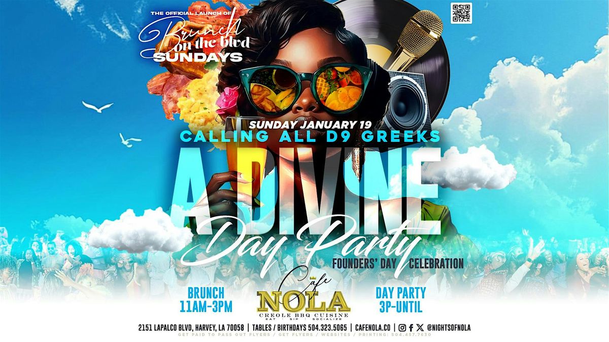 A Divine Day Party! Brunch on the Blvd at Cafe Nola