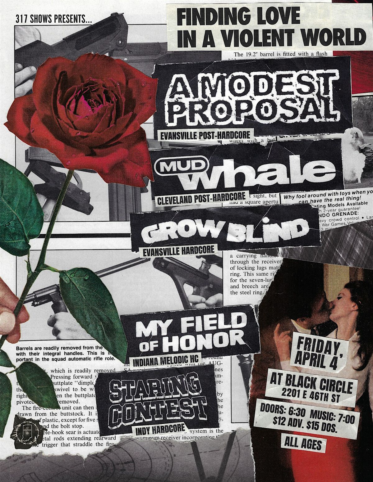 A MODEST PROPOSAL \/ MUD WHALE \/ GROW BLIND + MORE @ BLACK CIRCLE