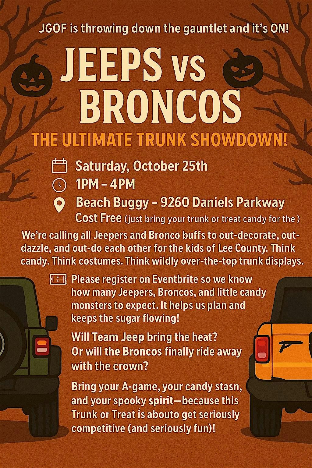 Jeep vs Broncos: The Ultimate Truck or Treat Showdown