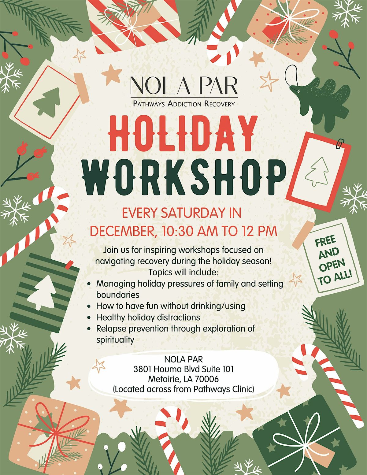 NOLA PAR's Holiday Workshop