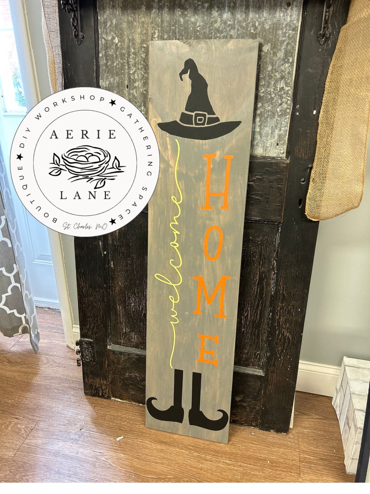 Witches Welcome Porch Plank 