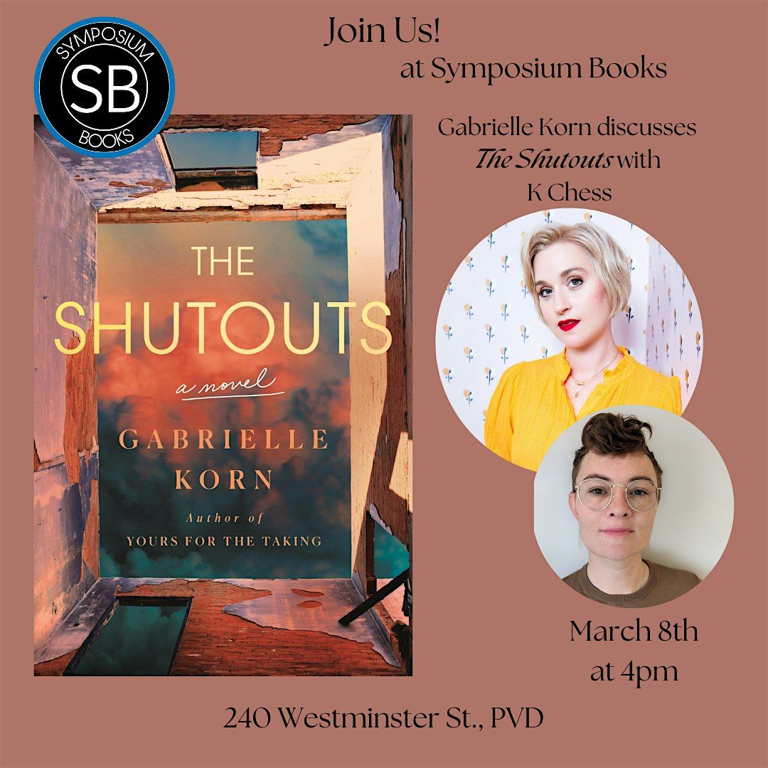 Author Event! Gabrielle Korn's "The Shutouts"