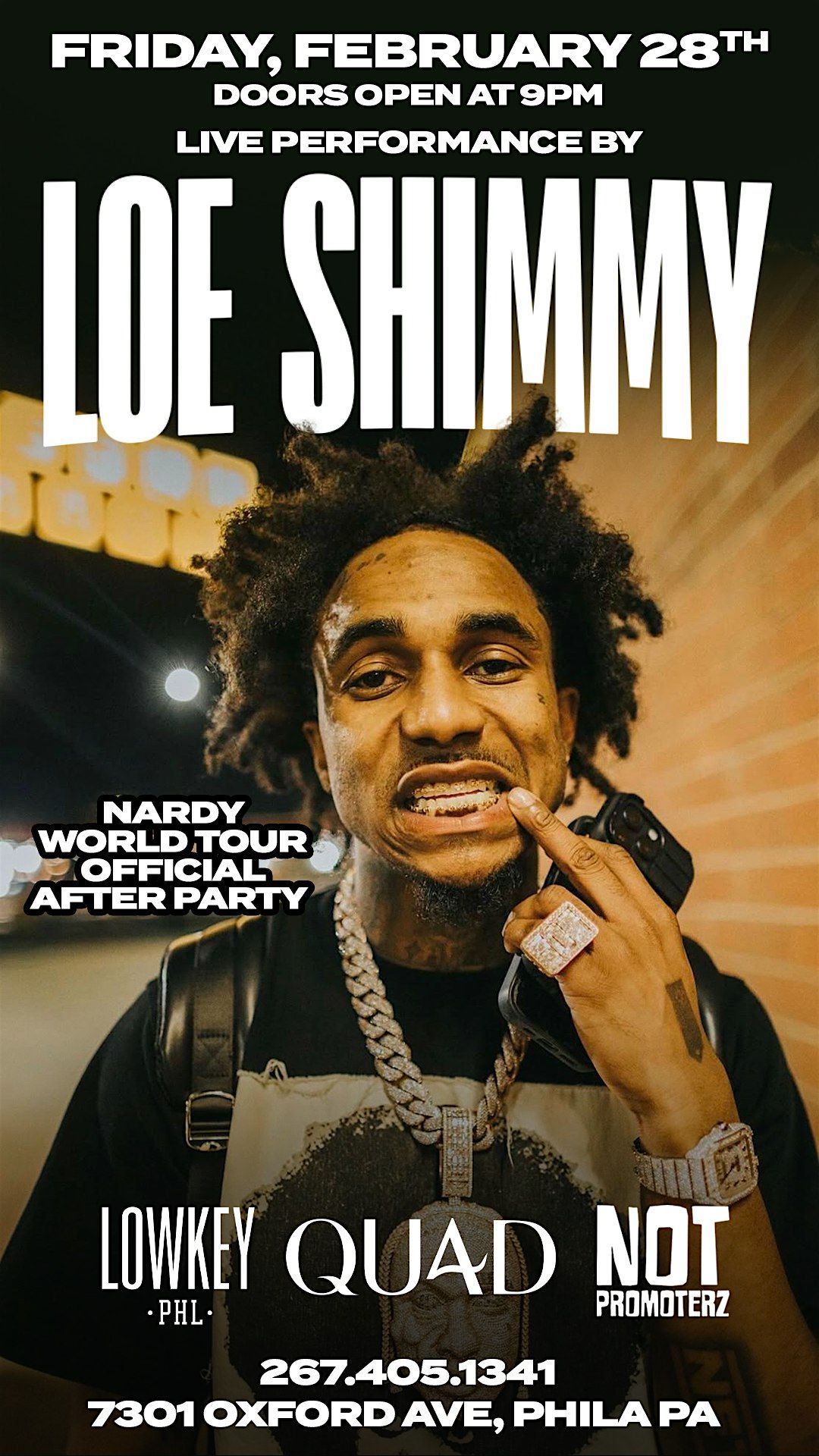 Nardy world tour official after party with special guest loe shimmy