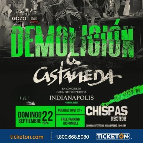 DEMOLICION LA CASTA\u00d1EDA, GIRA DE DESPEDIDA