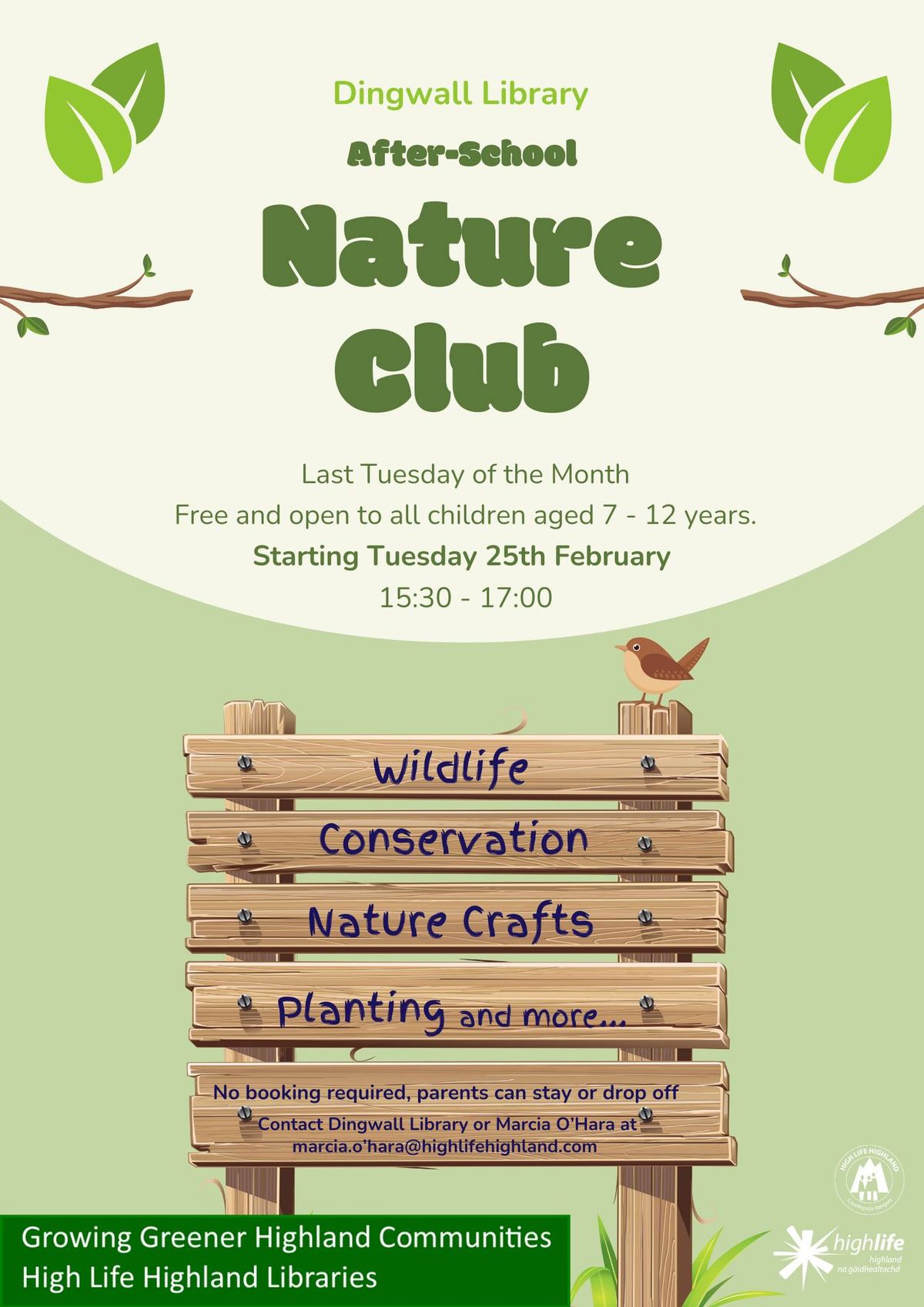 Dingwall Nature Club Monthly Meetings