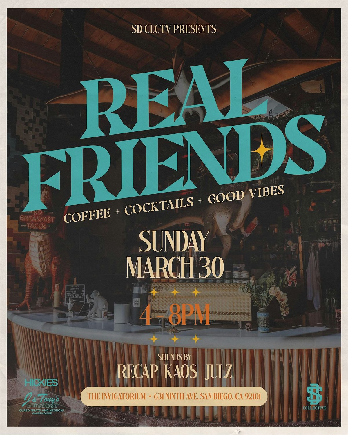 Real Friends: Coffee + Cocktails + Good Vibes (03.30.25)