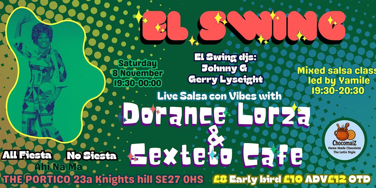 El Swing - November 8 - Sexteto Cafe + El Swing DJs + Salsa Dance Class