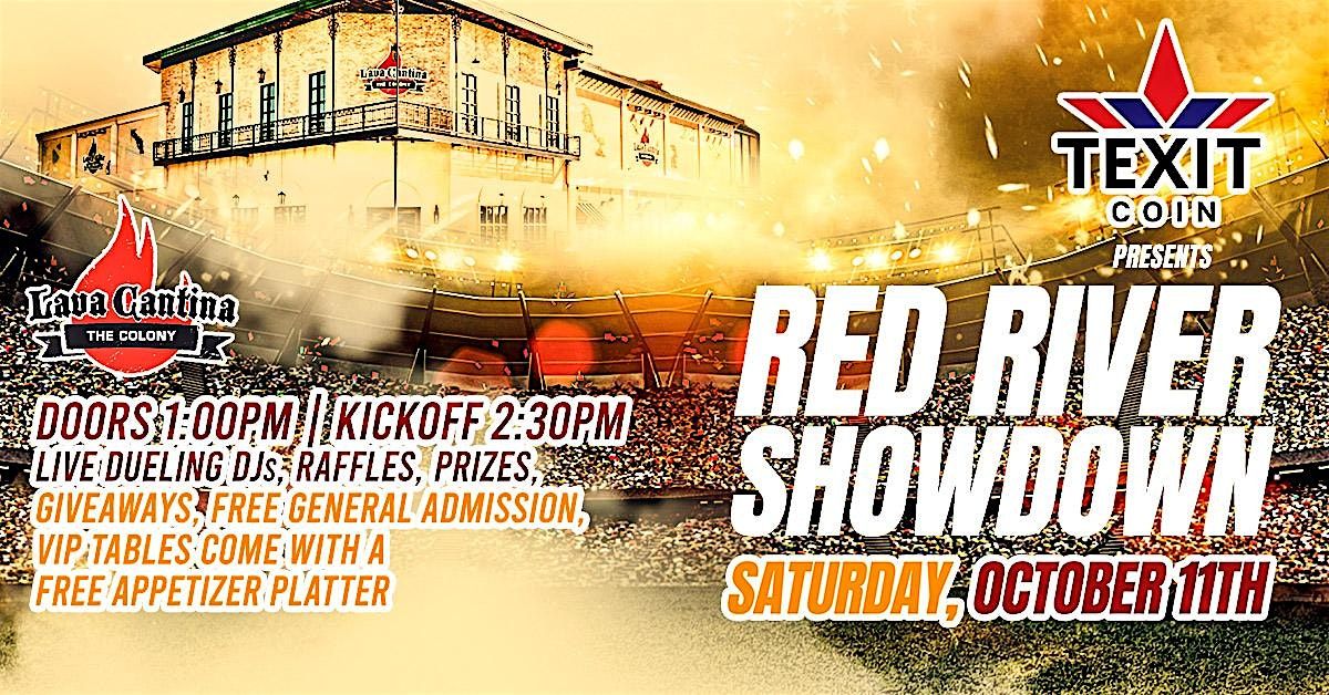 Red River Showdown: Texas vs. OU Live at Lava Cantina!