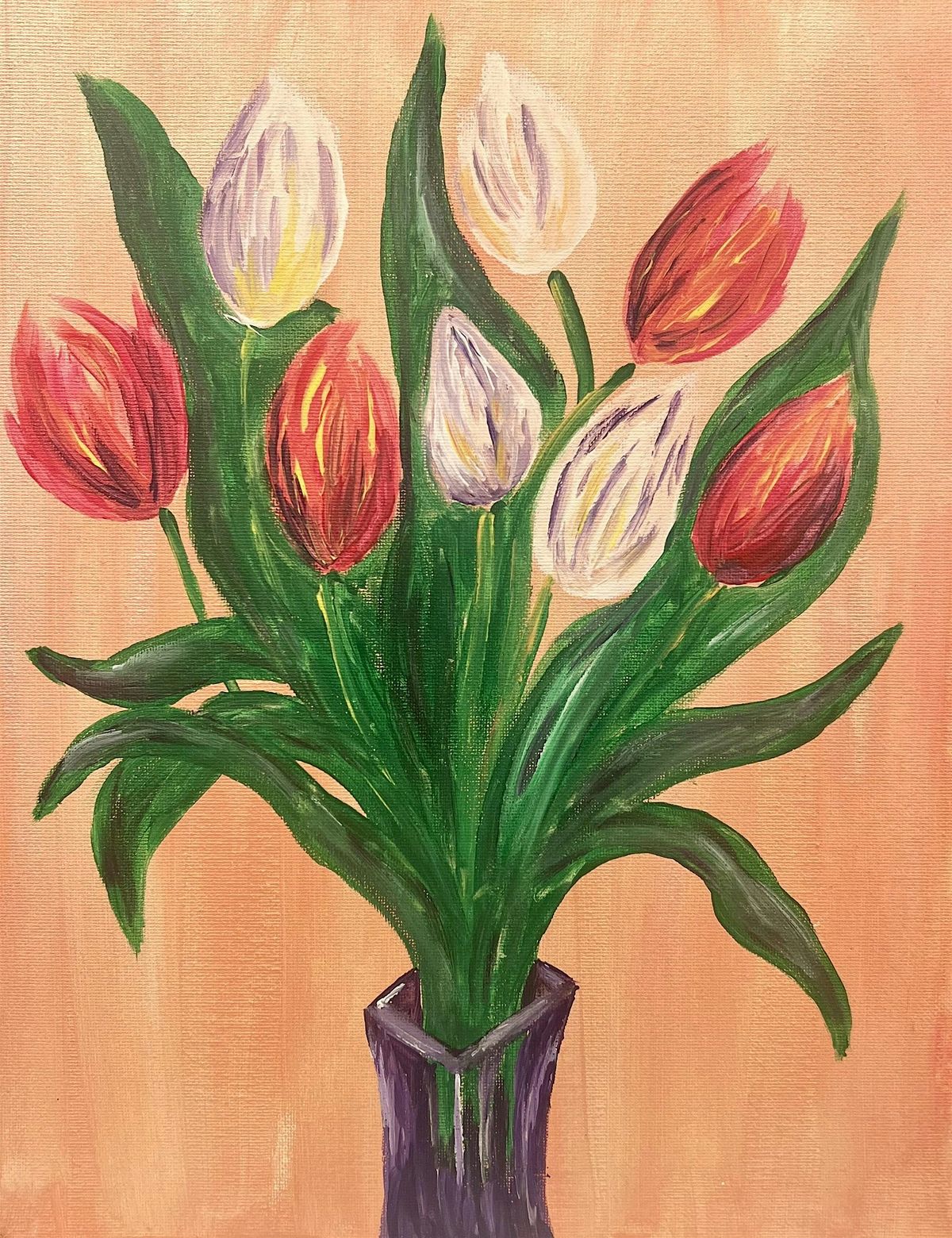 Monet's Tulips Paint and Sip