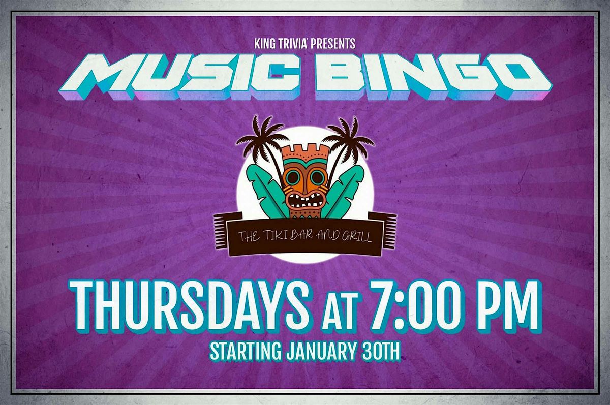 Music Bingo at The Tiki Bar and Grill