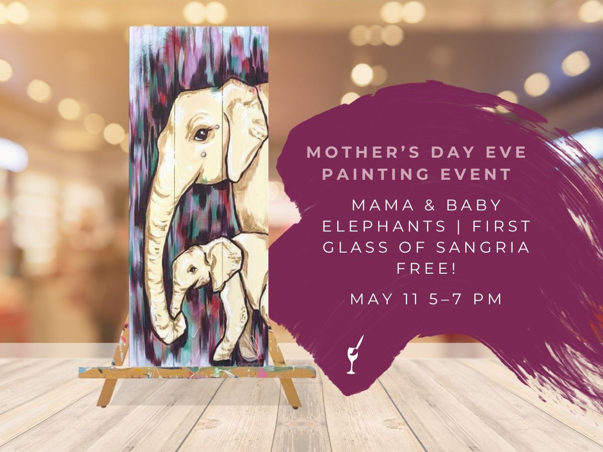 Mama & Baby Elephants | First Glass of Sangria Free, Bottomless for $8!