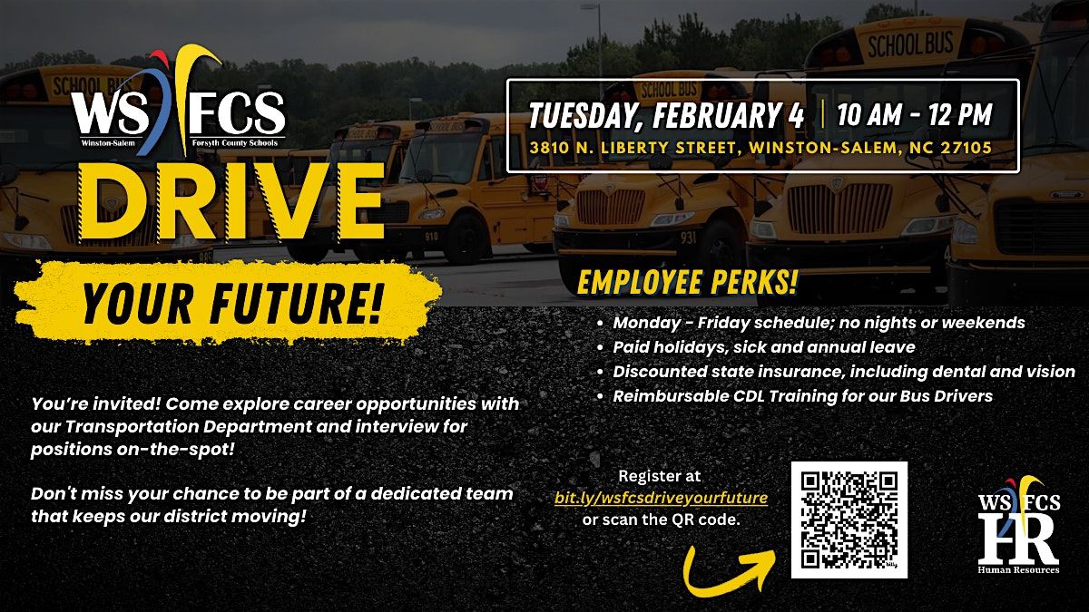 WS\/FCS DRIVE Your Future - Transportation Hiring Event