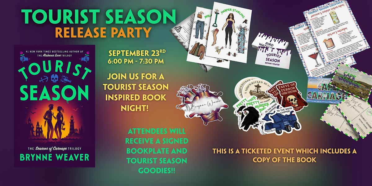 Tourist Season by Brynne Weaver \u2014 Release Party at Shelf Love