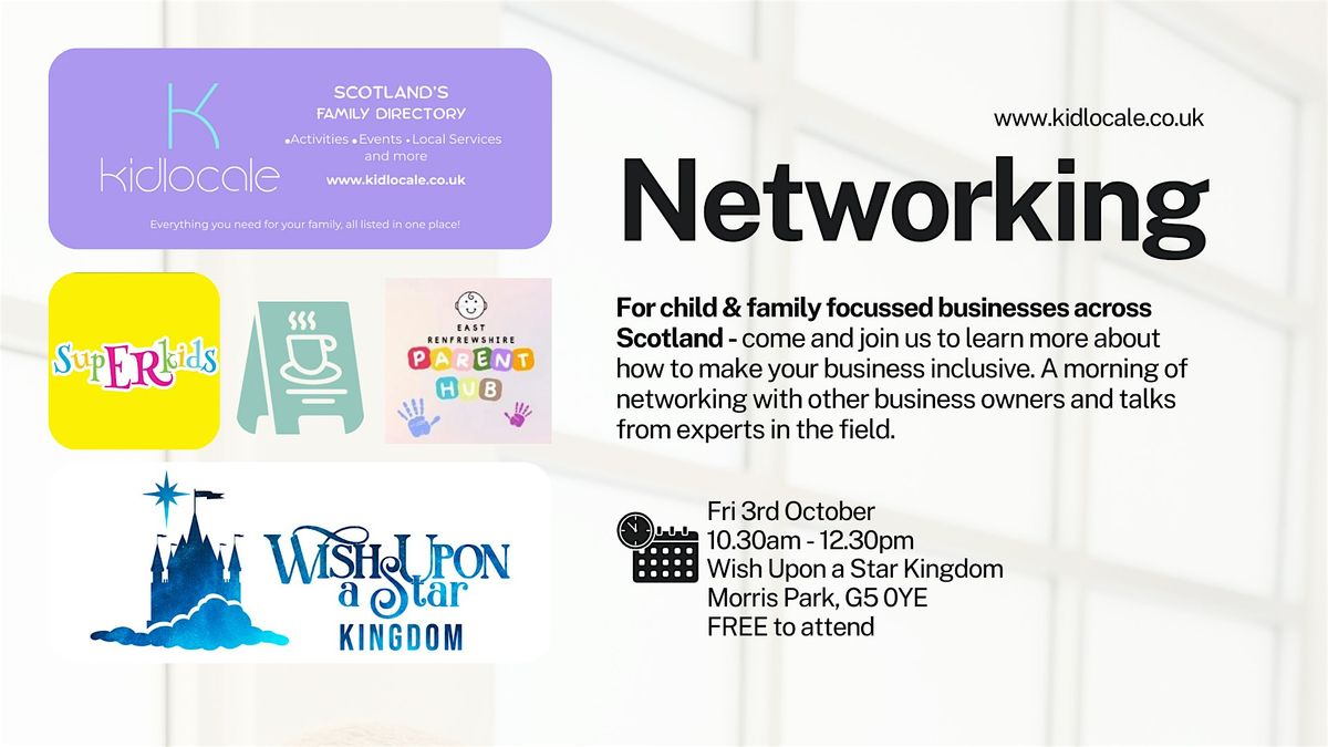 Networking for Family Focussed Businesses