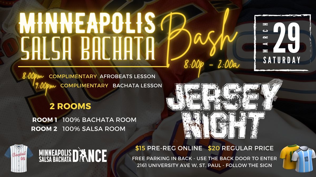 MINNEAPOLIS SALSA BACHATA BASH | JERSEY NIGHT