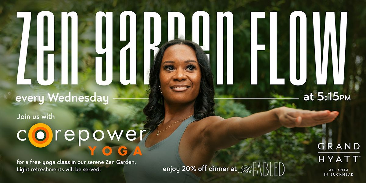 Free Weekly Yoga Class in Picturesque Zen Garden