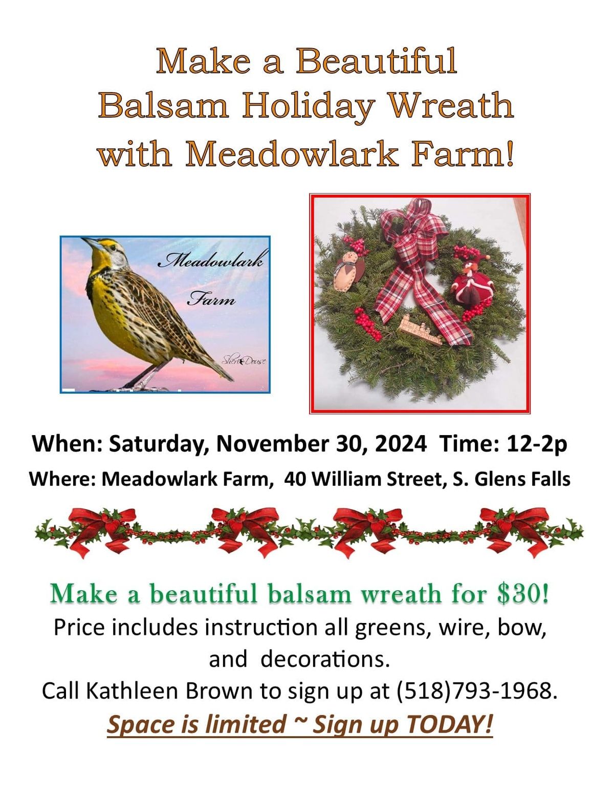  make a beautiful adarondack balsam wreath