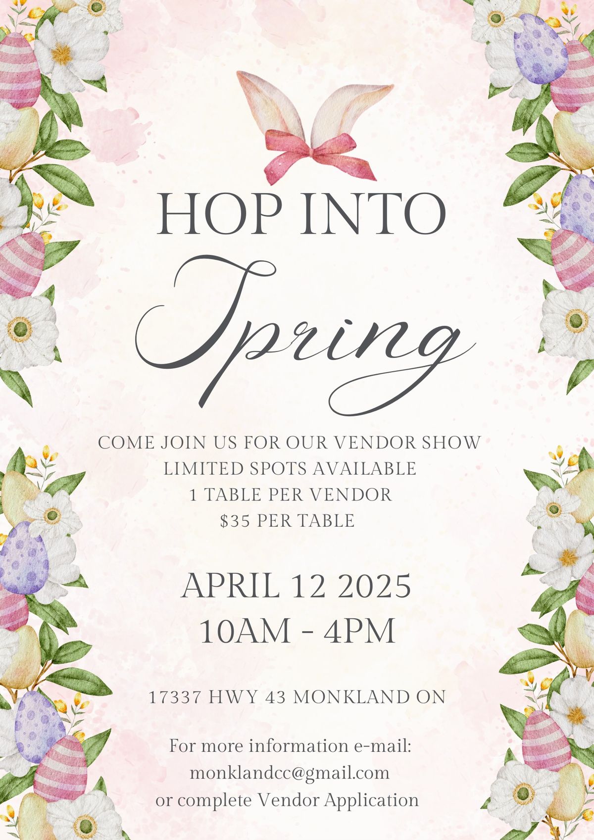 Hop Into Spring Market