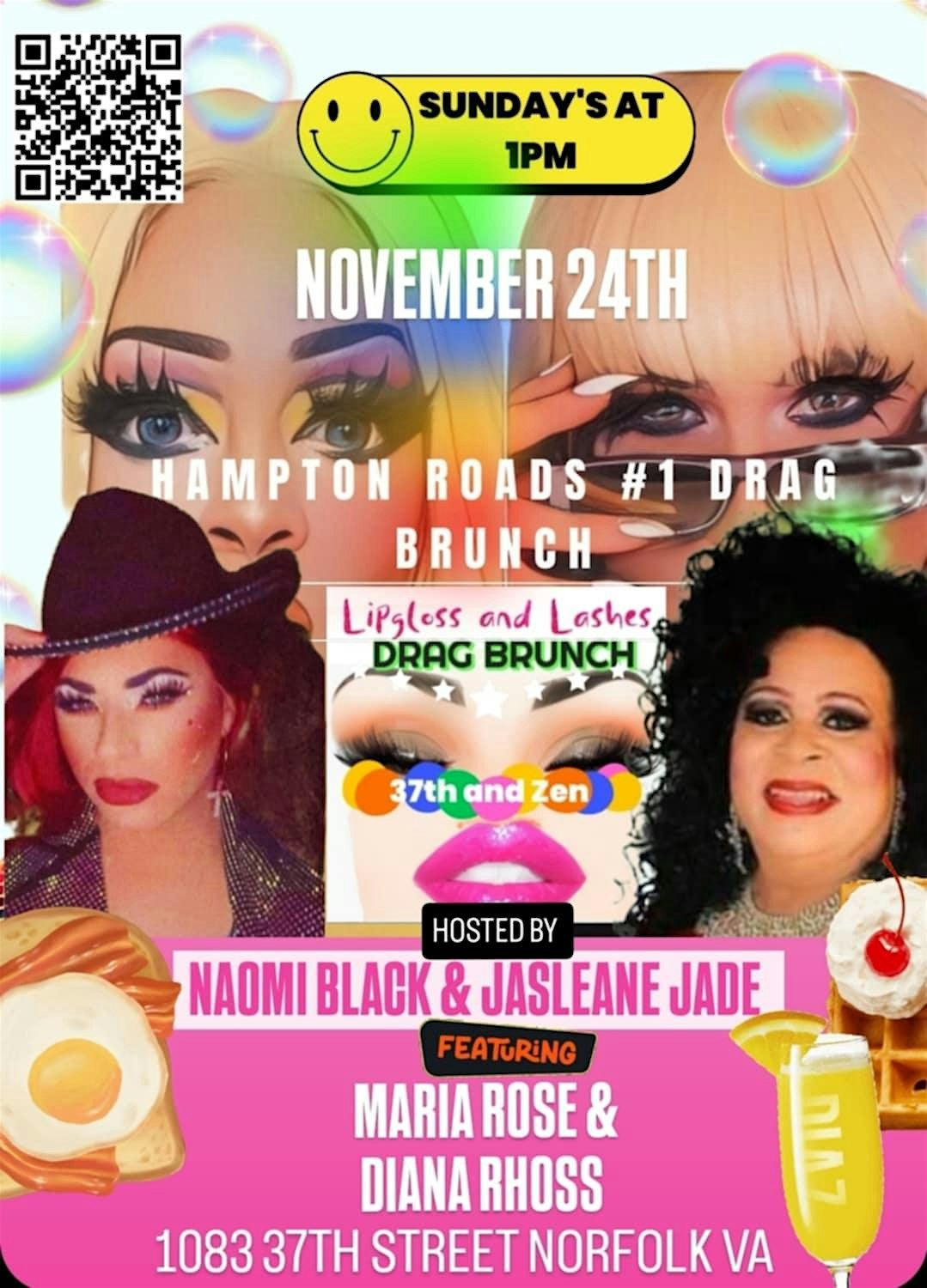 LIPGLOSS AND LASHES DRAG BRUNCH -11\/24\/24