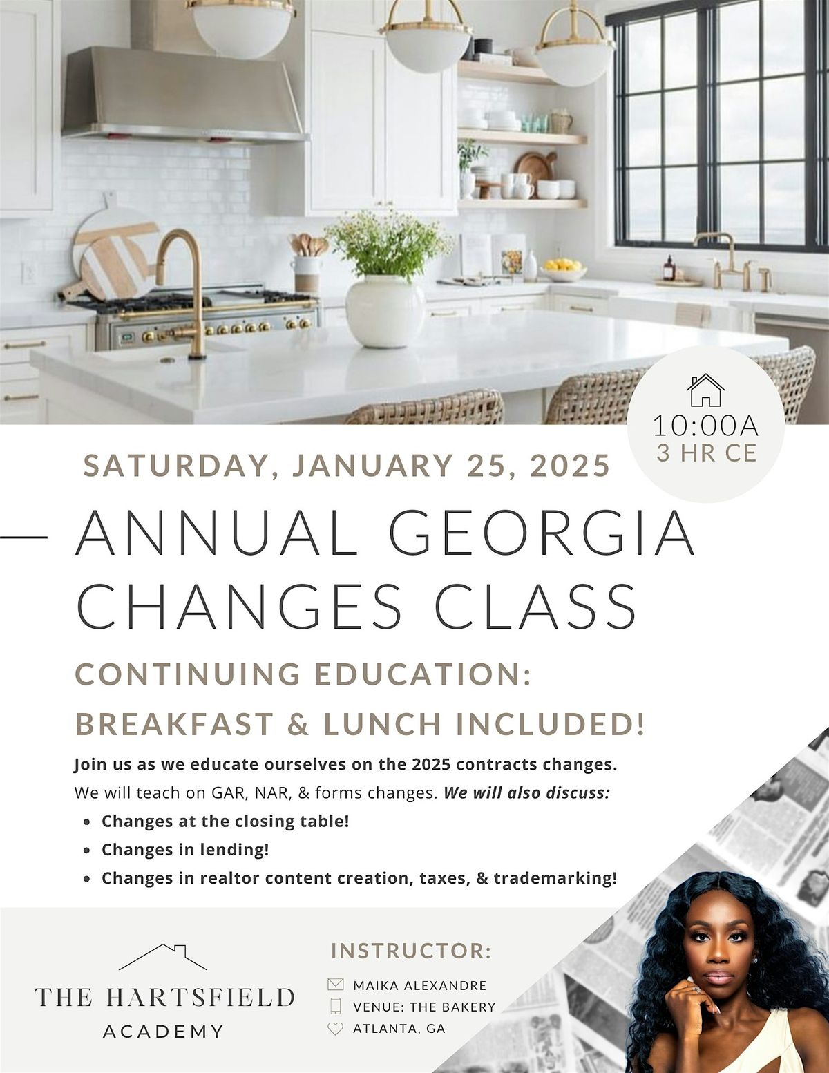 ANNUAL Contracts Changes Class | Georgia 3CE  Course | SAT Jan 25th 10:00AM