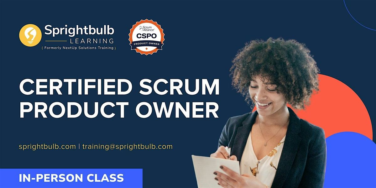 Certified Scrum Product Owner (CSPO) Training in Herndon, VA