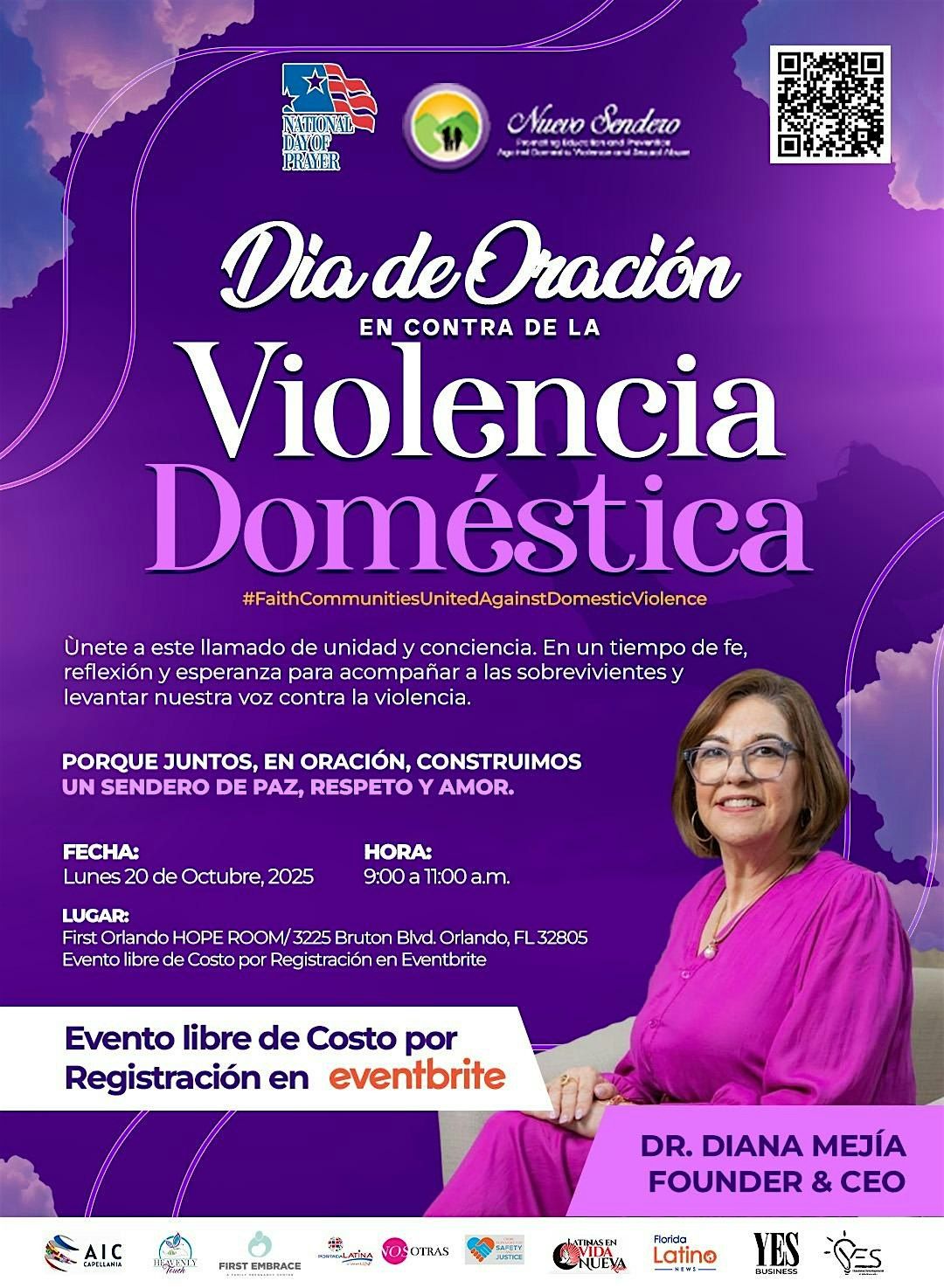 D\u00eda de Oraci\u00f3n en Contra de la Violencia Dom\u00e9stica con Nuevo Sendero